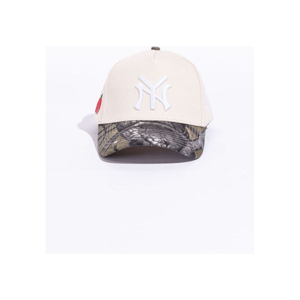 Reference NY Snapback Hat “Cream/Tree Camo”