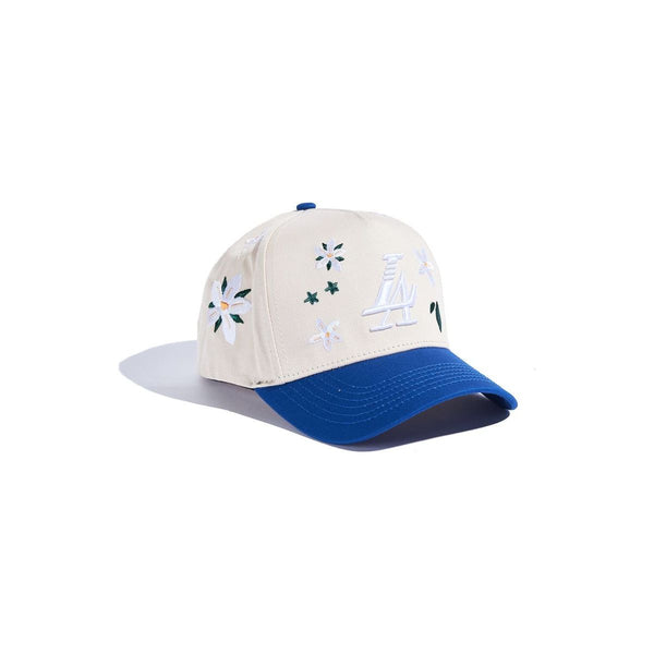 Reference Floral Paradise LA Snapback Hat “Cream/Blue”