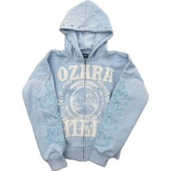 Ozara Hills Zip Hoodie “Baby Blue”