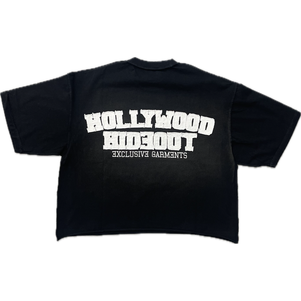 Hollywood Hideout No Public Tee "Black"