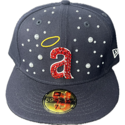 Not An Influencer Angels Fitted Hat “Navy”