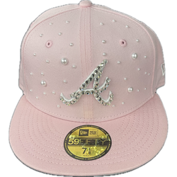 Not An Influencer Atlanta Fitted Hat “Pink”