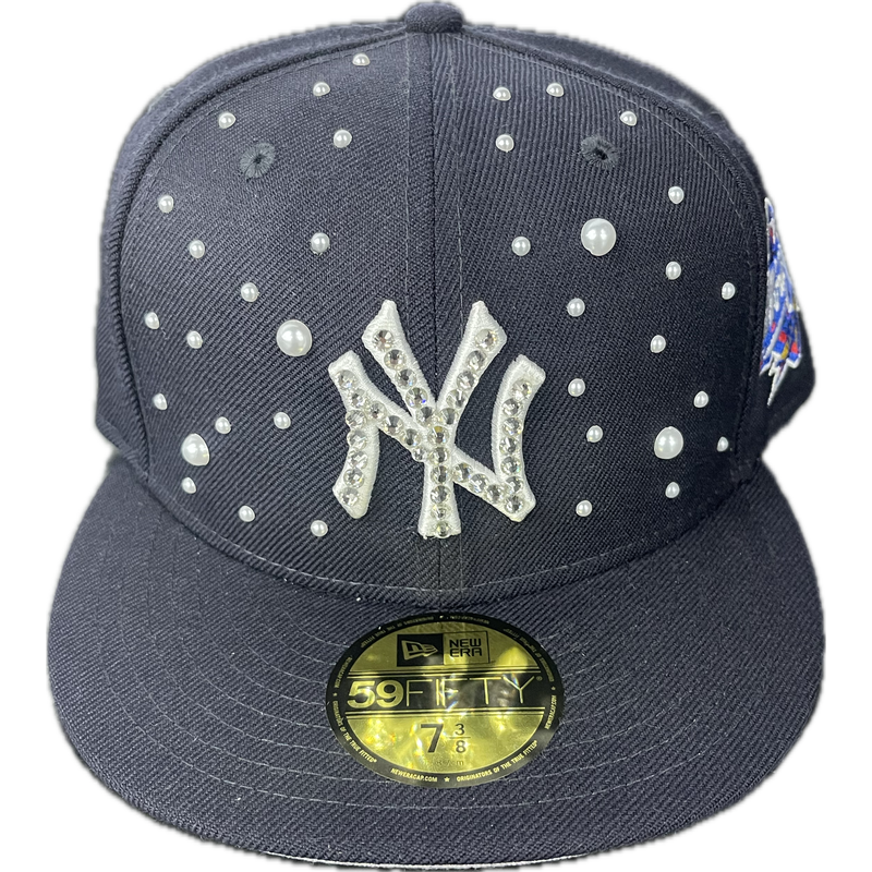 Not An Influencer Yankee Fitted Hat “Navy”