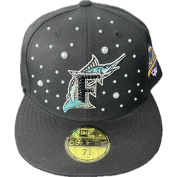 Not An Influencer Marlins Fitted Hat “Black