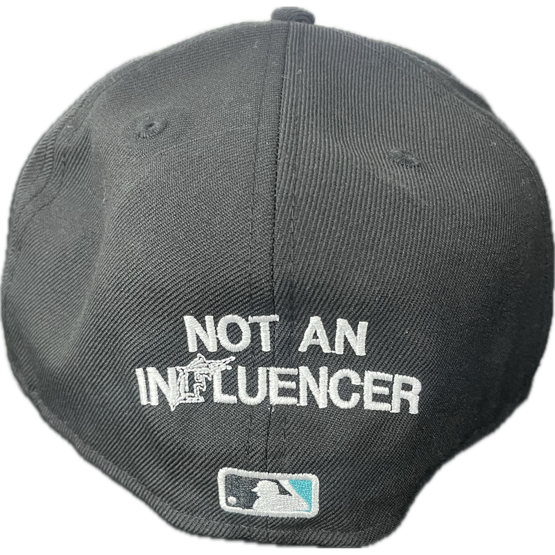 Not An Influencer Marlins Fitted Hat “Black