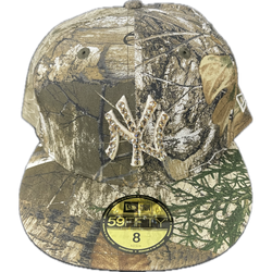 Not An Influencer Yankee Fitted Hat “Camo”