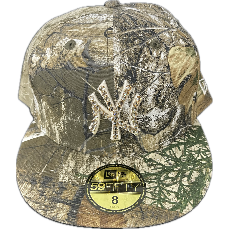 Not An Influencer Yankee Fitted Hat “Camo”