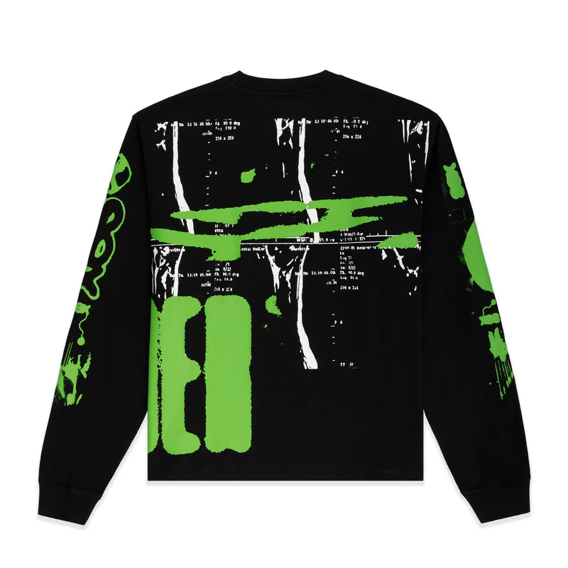 Sp5der X-Ray L/S Tee “Black/Green”