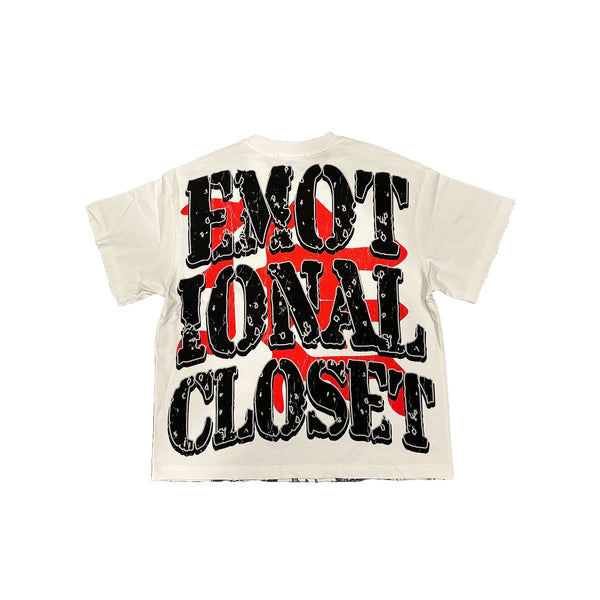 Mixed Emotion Invasion Tee “White”