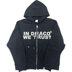 In Draco We Trust Zip Up Hoodie “Black”