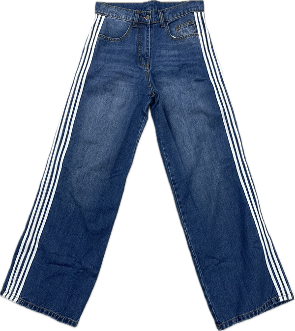 Versailles Studios Baggy Stripped Jeans "Denim Blue"