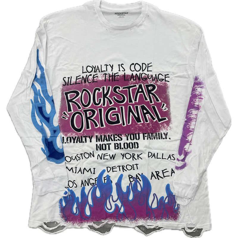 Rockstar Original Beno L/S Tee "White"