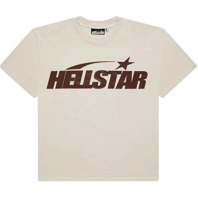 Hellstar Classic Gel Tee "Cream/Brown”