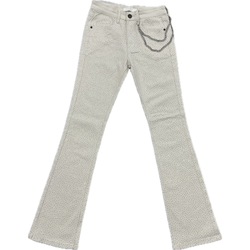 KDNK Bling Skinny Flare Jeans “Cream”