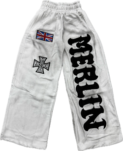 Merlins Father Sweatpants "White"