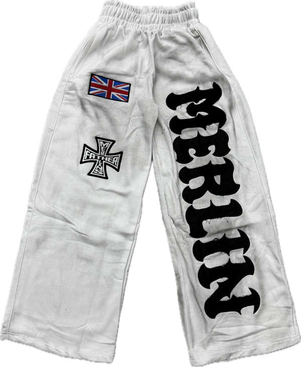 Merlins Father Sweatpants "White"