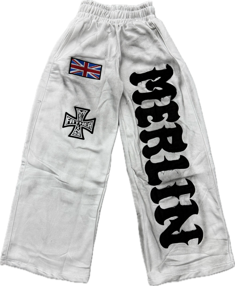 Merlins Father Sweatpants "White"