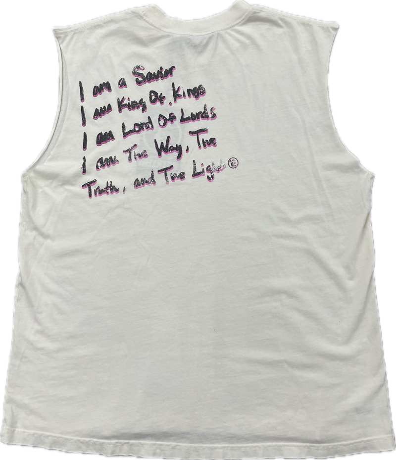 Hellstar Seditionary Savior Sleeveless Tee "White"