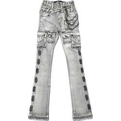Gunzinii Jeweled Jeans "Grey"