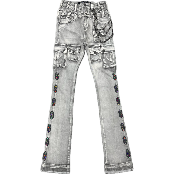 Gunzinii Jeweled Jeans "Grey"