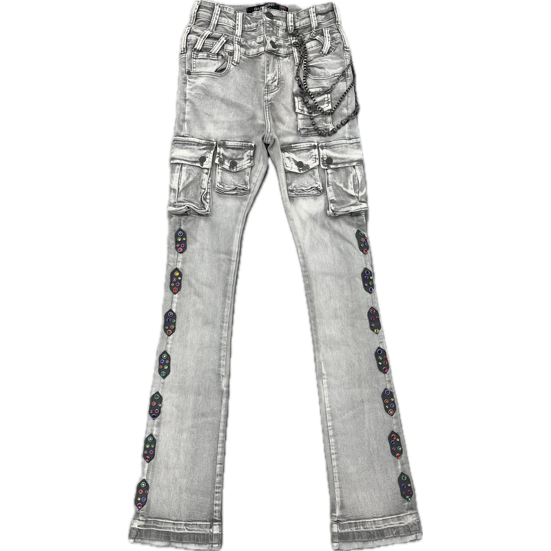 Gunzinii Jeweled Jeans "Grey"