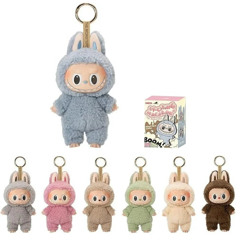Pop Mart Labubu The Monsters Exciting Macaron Vinyl Plush Pendant Single Blind Box