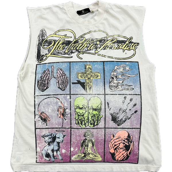 Hellstar Rush Sleeveless Tee “White”