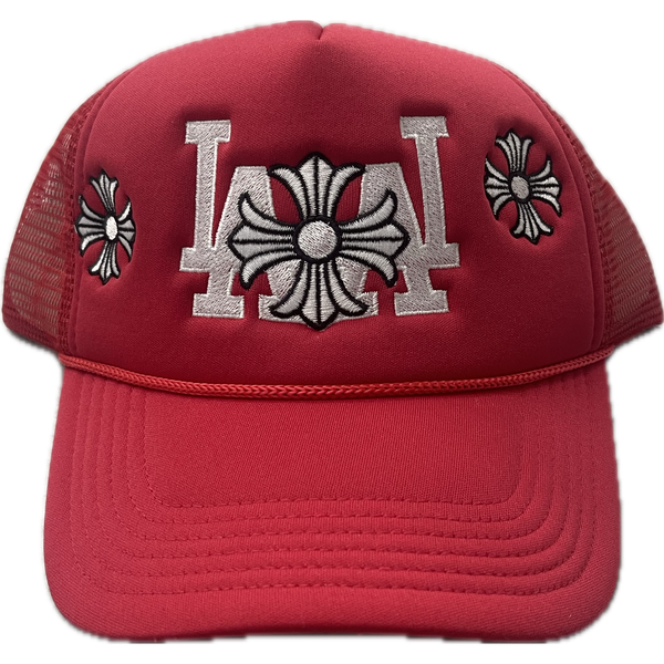 R3BORN LA Chrome Hat “Red”