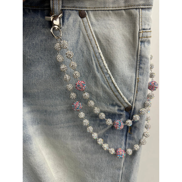 Pocket Chain Cotton Candy Disco Ball