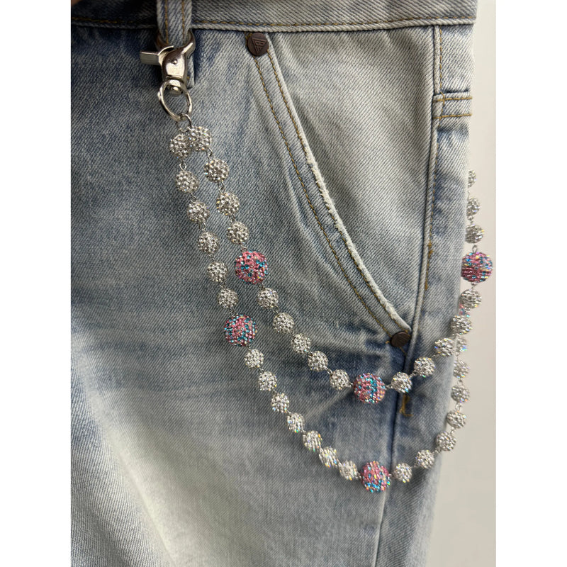 Pocket Chain Cotton Candy Disco Ball