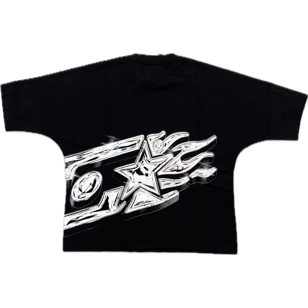 Sanity Keffiyeh Cropped Tee “Black”