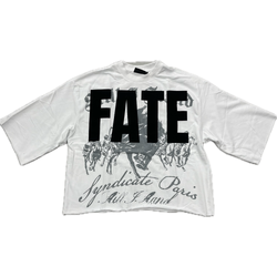 Syndicate Fate Cropped Tee "White"