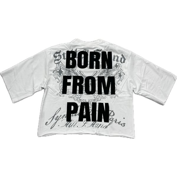 Syndicate Fate Cropped Tee "White"