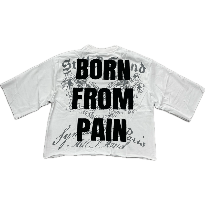 Syndicate Fate Cropped Tee "White"