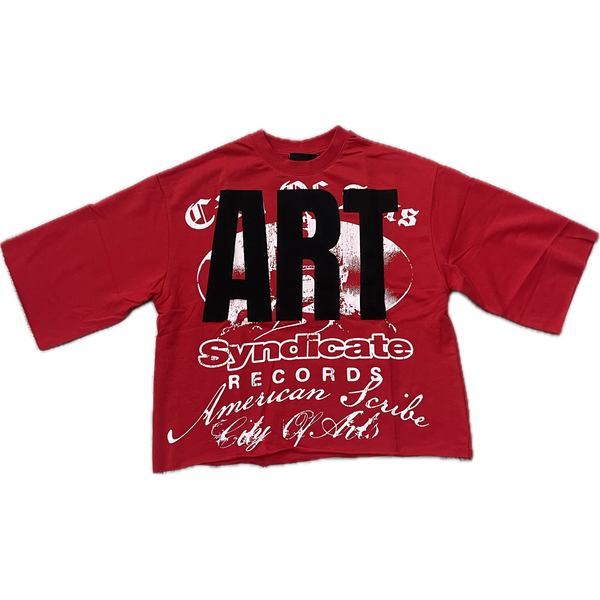 Syndicate Art Cropped Tee "Red"