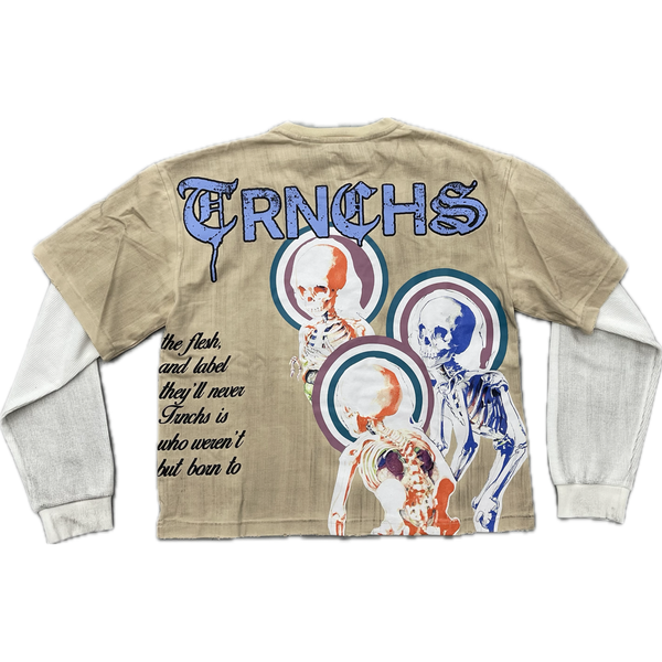 Trnchs Born To Disrupt L/S Tee "Khaki"