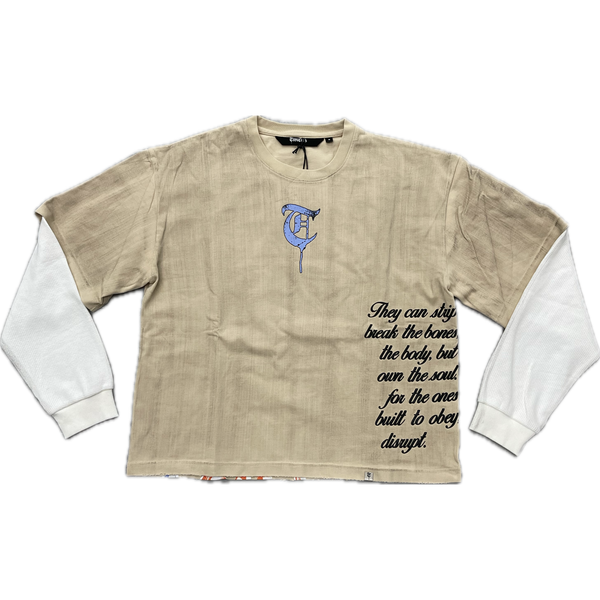 Trnchs Born To Disrupt L/S Tee "Khaki"