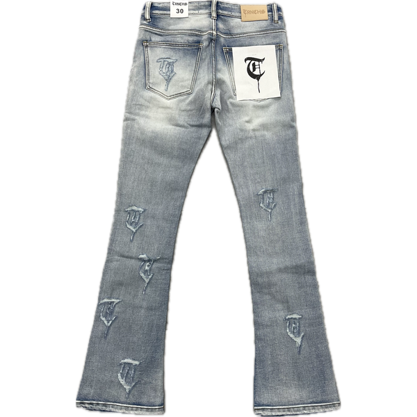 Trnchs Amalia Denim Pants "Lights Blue"