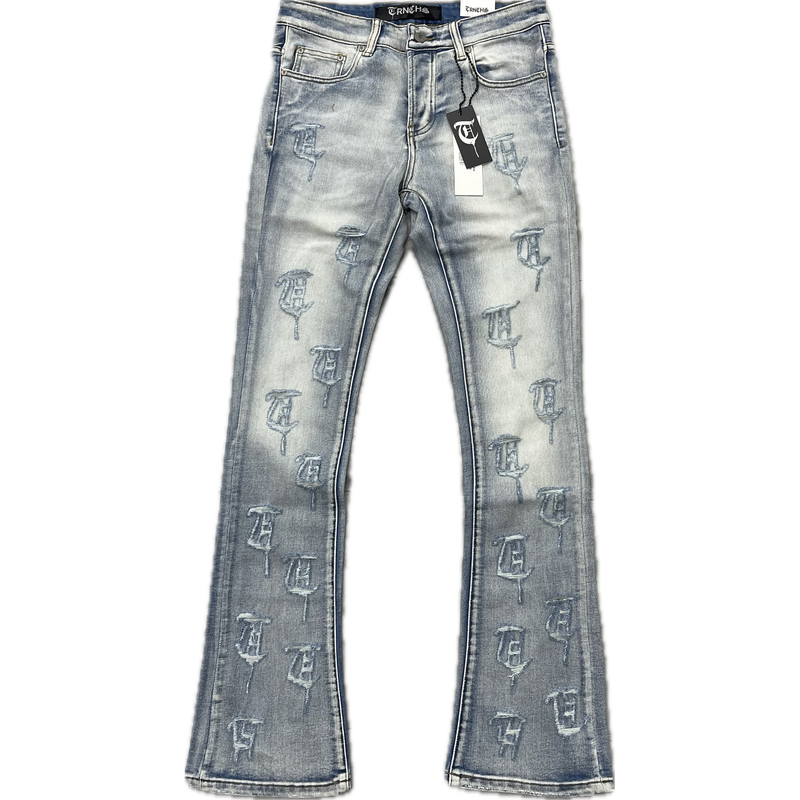 Trnchs Amalia Denim Pants "Lights Blue"