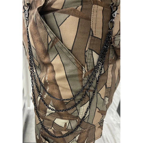 Thin 3 Ring Black Pocket Chain