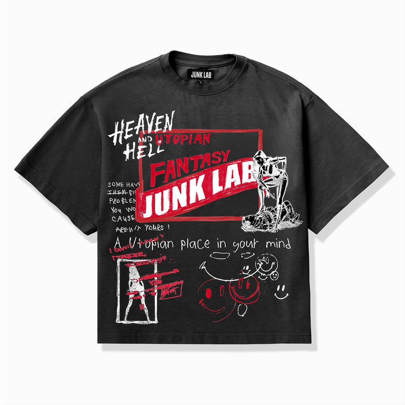 Junk Lab Utopian Tee "Vintage Black"