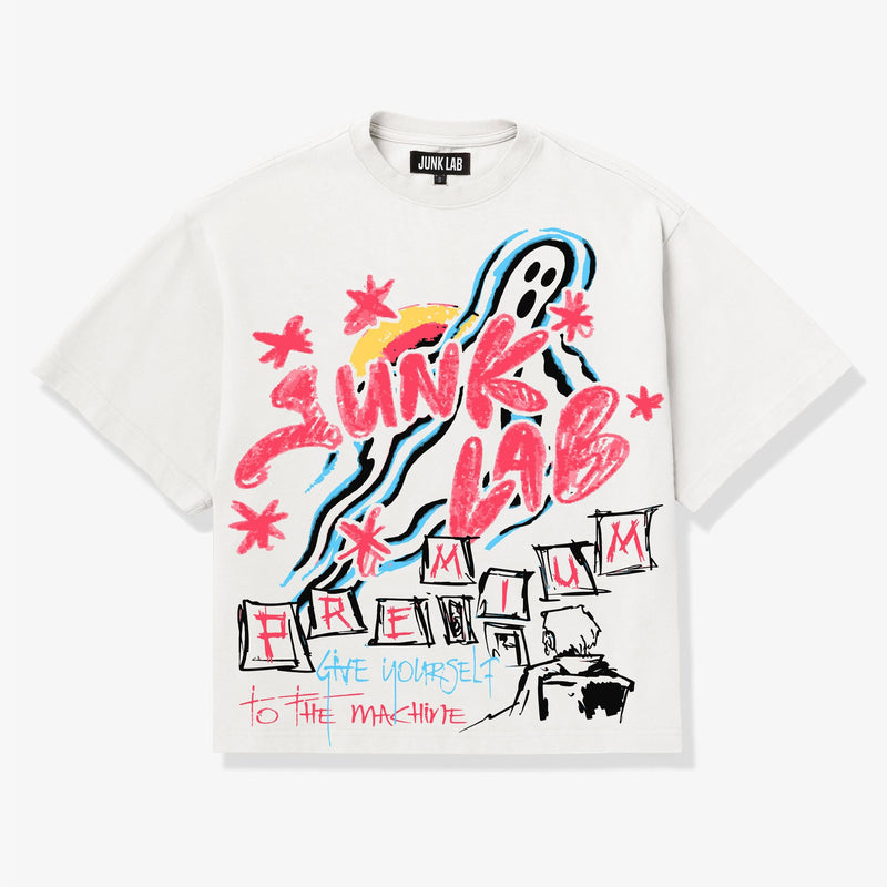 Junk Lab Ghostly Tee "White"
