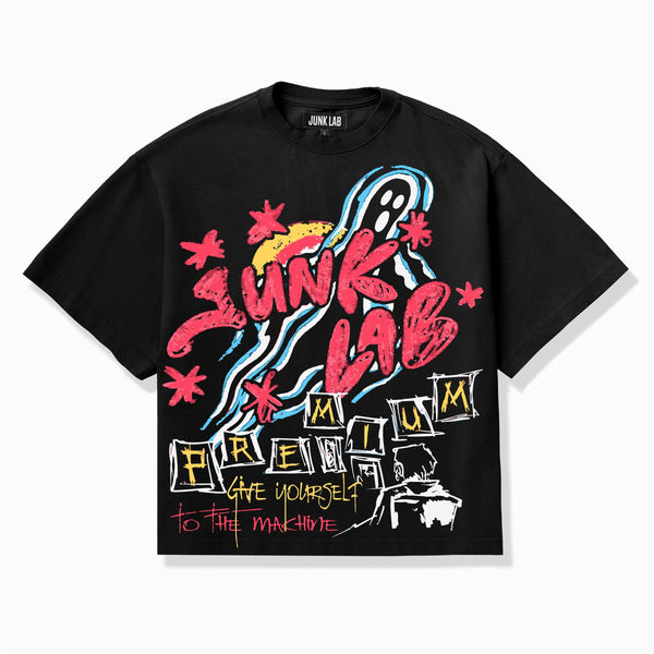Junk Lab Ghostly Tee "Black"