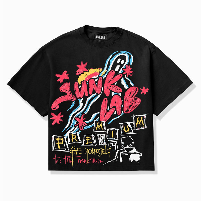 Junk Lab Ghostly Tee "Black"