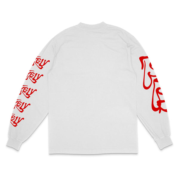 Lonely Hearts Club Thank God L/S Tee "White"