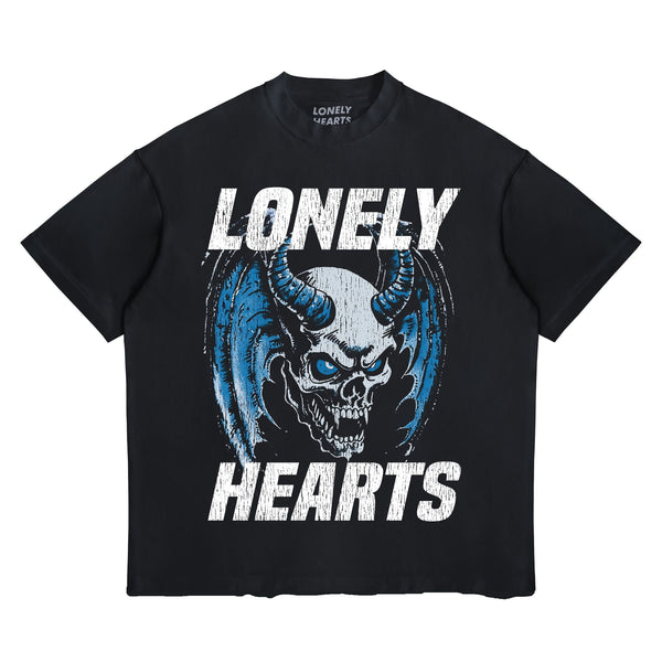 Lonely Hearts Club Deathstar Records Cropped Tee "Black Edge"