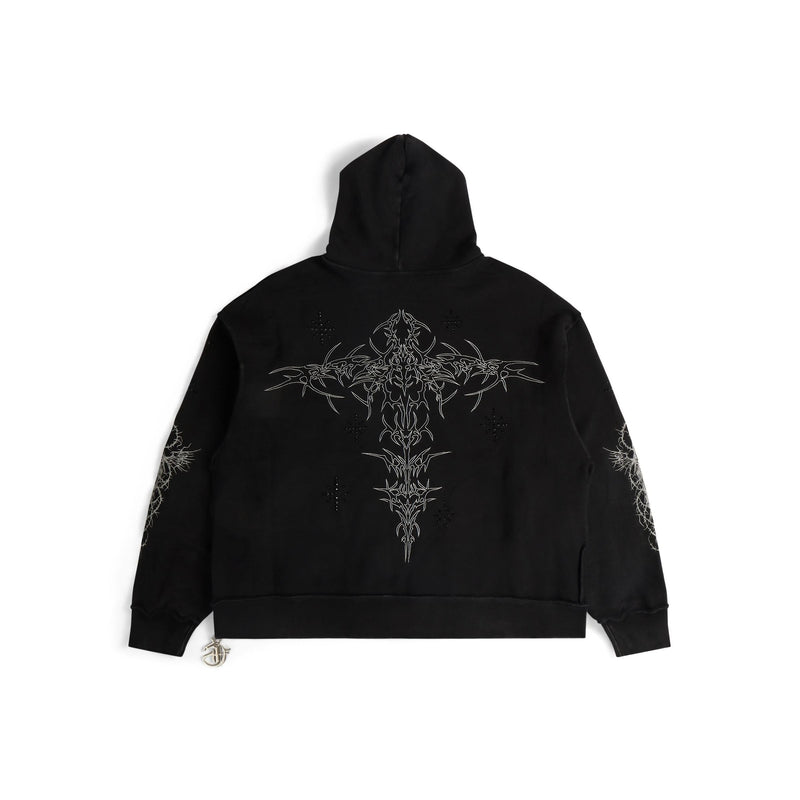 GFTD LA Luke Zip Hoodie "Black"