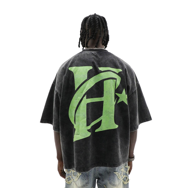 Heights District Motocross Classic Tee "Acid Wash"