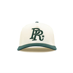 Heights District PR Varsity Snapback Hat "Forest Green/Cream"