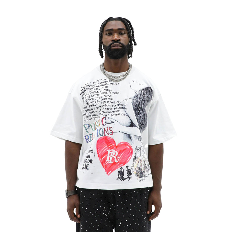 Heights District Ride Or Die Tee "White"